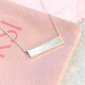 New ORSI Silver Morgan Bar Necklace